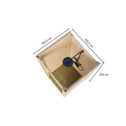 Karibu Outdoordusche naturbelassen 4