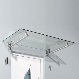 gutta Edelstahlvordach HD 100cm Tiefe 4