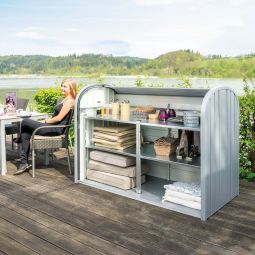 Biohort StoreMax Rollladenbox silber-metallic 6