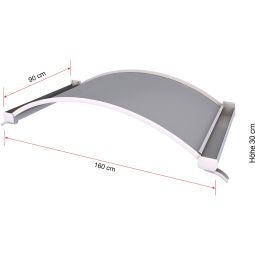 gutta Rundbogenvordach NO Weiß Dach 3