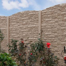 Beckers Betonzaun Standard Bogen-Motiv Montana 4