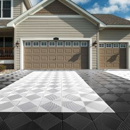 florco Klickfliese Kunststoff classic schwarz 3