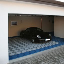 florco Klickfliese Kunststoff classic weiss-alu 5