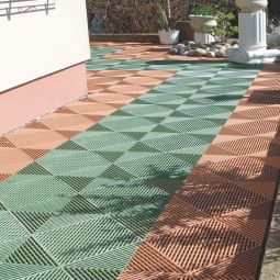 florco Klickfliese Kunststoff classic terracotta 3