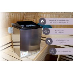 Karibu Saunaofen 9 kW Bio-Kombiofen 9