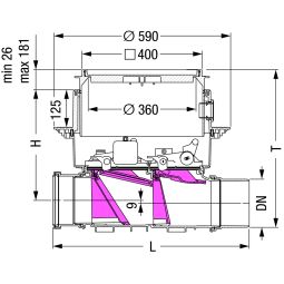 KESSEL Rückstauautomat Staufix-FKA-Komfort Unterflurinstallation für 3