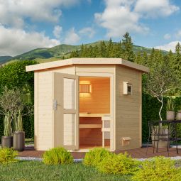 Karibu Saunahaus Mikka Naturbelassen 3