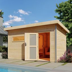 Karibu Saunahaus Skrollan 3 Naturbleassen 3