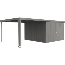 Biohort Seitendach Gerätehaus Neo quarzgrau-metallic 3