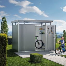 Biohort Gerätehaus HighLine quarzgrau-metallic 18
