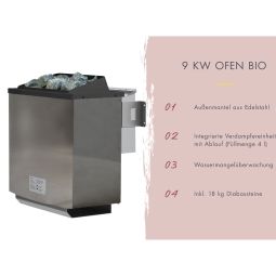 Karibu Fasssauna 2 naturbelassen 20