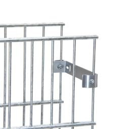 bellissa Gabionenzaun Wandanschlusshalter Set 230mm 3