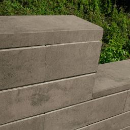 WESERWABEN Gartenmauer Trend-Line Mauerstein Grau-Terra 4