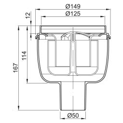 ACO Badablaufkörper Easyflow Ablauf senkrecht 3