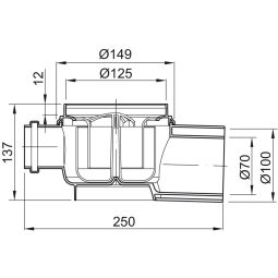 ACO Badablaufkörper Easyflow Zulauf-Ablauf seitlich 4