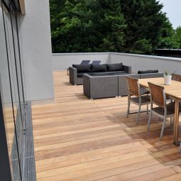 ACO Holzterrassenrinne Profiline Edelstahl 5