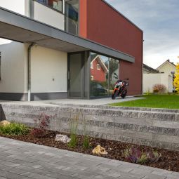 KANN Gartenmauer Adina moonlightschwarz Mauersteine 7