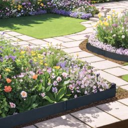 Wellker Rasenkante Metall Stahl verzinkt 4