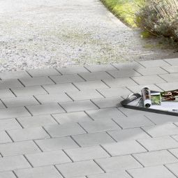 EHL Pflastersteine QuadratDrän grau 3