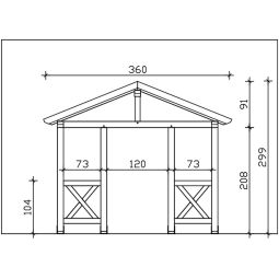 Skan Holz Vordach Stralsund Dach 8