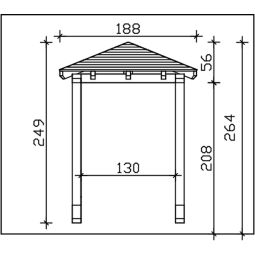 Skan Holz Vordach Wesel Dach 7