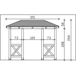 Skan Holz Vordach Wismar Dach 6