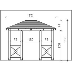 Skan Holz Vordach Wismar Dach 9