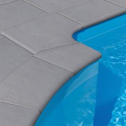 WESERWABEN Beckenrandstein Margo flach mit 5