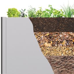 Biohort HochBeet silber-metallic 12