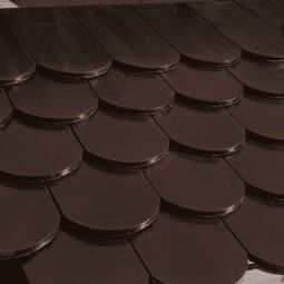 Erlus Biberschwanzziegel brazilbraun engobiert Dachziegel 3