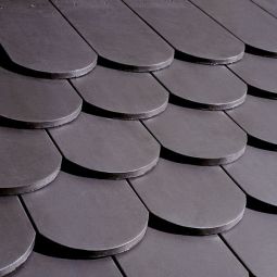 Erlus Biberschwanzziegel anthrazit engobiert Dachziegel 3