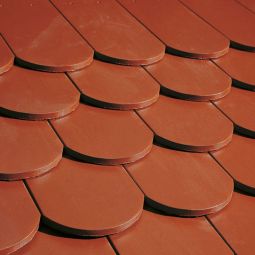 Erlus Biberschwanzziegel kupferbraun engobiert Dachziegel 3