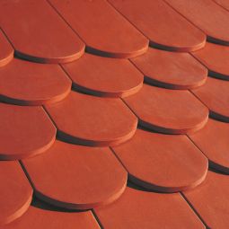 Erlus Biberschwanzziegel rot engobiert Dachziegel 3