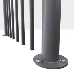 Minka Brüstungsgeländer grau mit vertikalen 7