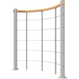 Minka Brüstungsgeländer weiß mit Untergurten 3