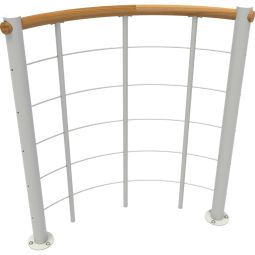 Minka Brüstungsgeländer weiß mit Untergurten 4