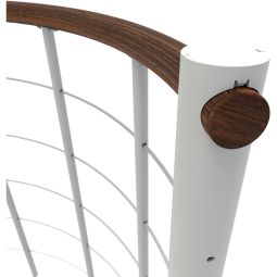 Minka Brüstungsgeländer weiß mit Untergurten 5