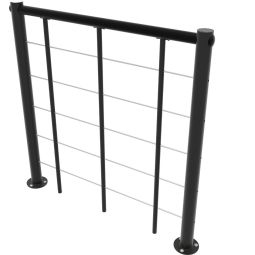 Minka Brüstungsgeländer mit Untergurten und 4