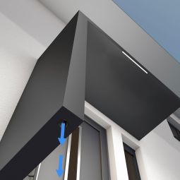 gutta Rechteckvordach BS Plus mit 10