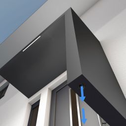 gutta Rechteckvordach BS Plus mit 14