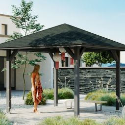 Skan Holz Pavillon Cannes Schiefergrau 3