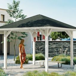 Skan Holz Pavillon Cannes Weiß 3