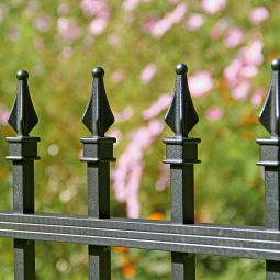 Alberts Zaun-Anbauset Chaussee matt schwarz 4