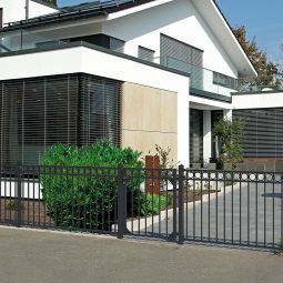 Alberts Zaunfeld Circle matt schwarz 3