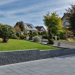 KANN Gartenmauer Cubaro anthrazit Mauerabdecksteine 5