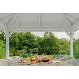 Skan Holz Pavillon Cannes Weiß 7