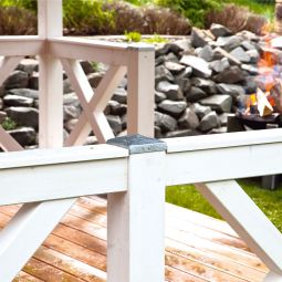 Skan Holz Brüstung Andreaskreuz, für 6