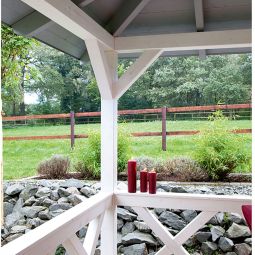 Skan Holz Brüstung Andreaskreuz, für 7