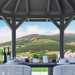 Skan Holz Pavillon Nancy Schiefergrau 4