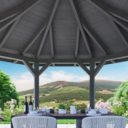 Skan Holz Pavillon Nice Schiefergrau 4